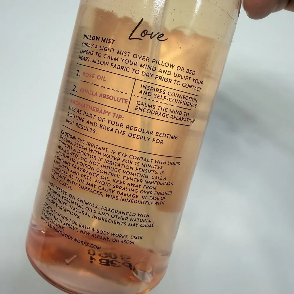 Bath Body Works Aromatherapy Love Rose & Vanilla Pillow Mist - Picture 4 of 4